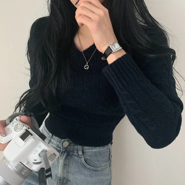 [허리보정2탄] 에브리데이 꽈배기 브이넥 니트 ;4col 상세 이미지 48
