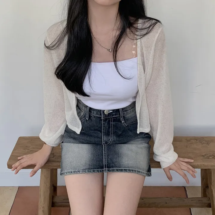 [햇빛차단☀️/블랙 당일출고!] 자체제작 #크치Made 순애 린넨 세미 크롭 볼레로 여름가디건 - cd (장마룩,워터밤,흠뻑쇼 필수템) 상세 이미지 98