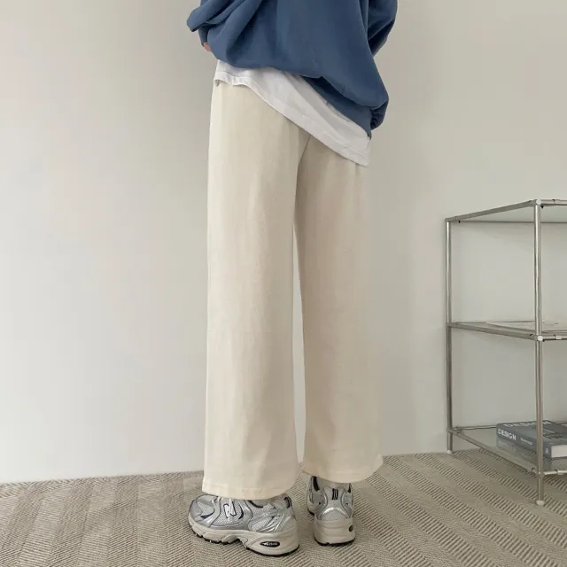 (키작녀,베이직,키큰녀) (기모선택가능!) 포시즌 밴딩와이드팬츠 트레이닝팬츠 4color 상세 이미지 22