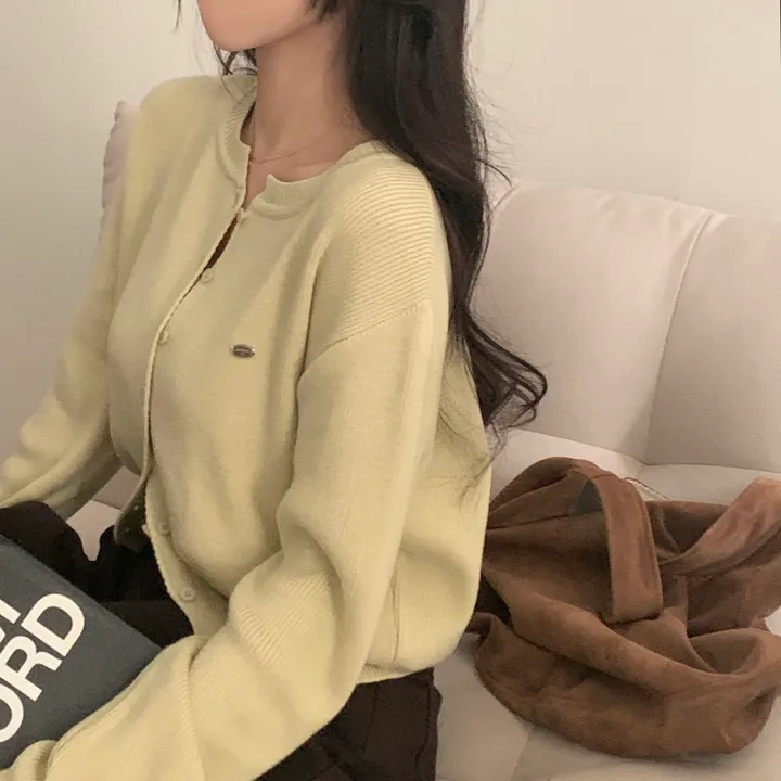 [봄🌸/부드러운!] 싱볼 라운드 펜던트 니트여리핏 가디건 - 6color 상세 이미지 48