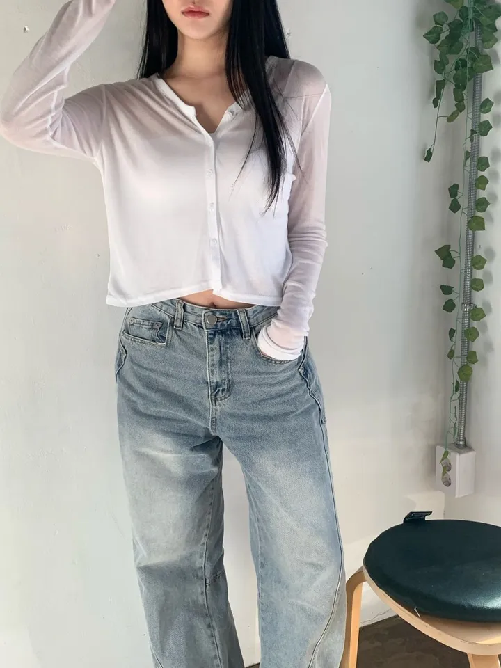 ❤‍🔥텐셀 가디건 세미크롭 여리핏 봄 여름 간절기 살안타템 상세 이미지 18