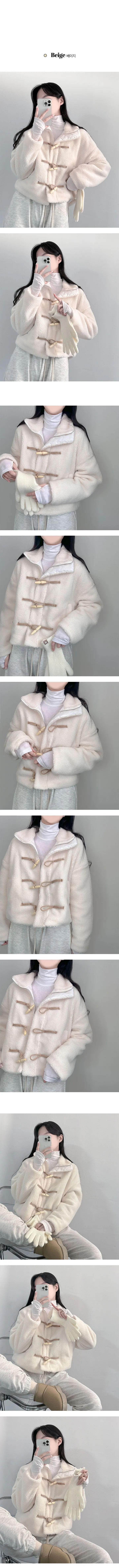 [아방핏/누빔안감!] 양털 뽀글이 크롭 떡볶이코트 떡볶이자켓 상세 이미지 4