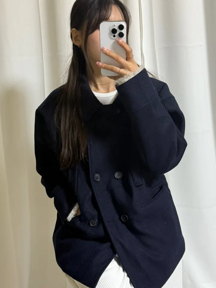 [모델소장] 발마칸더블모직하프코트 상세 이미지 12