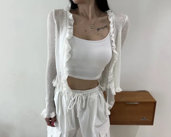 썸머 프릴 가디건 6COLOR 상세 이미지 30