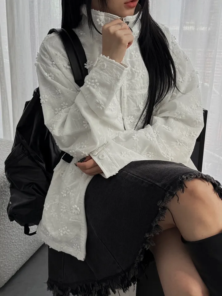 레이스플라워 투웨이집업점퍼 상세 이미지 3