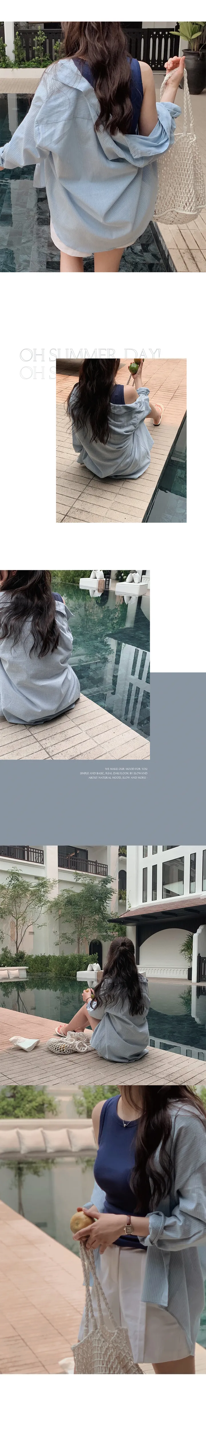 [🏆1등나시/부유방커버!] 쫀쫀베이직 슬리브리스 (컴포터블라인) - 라운드/유넥 (SLOWMADE/자체제작/U넥추가/망고나시/유교걸추천/데일리룩/기본템/페스티벌/축제/여행룩) 상세 이미지 65