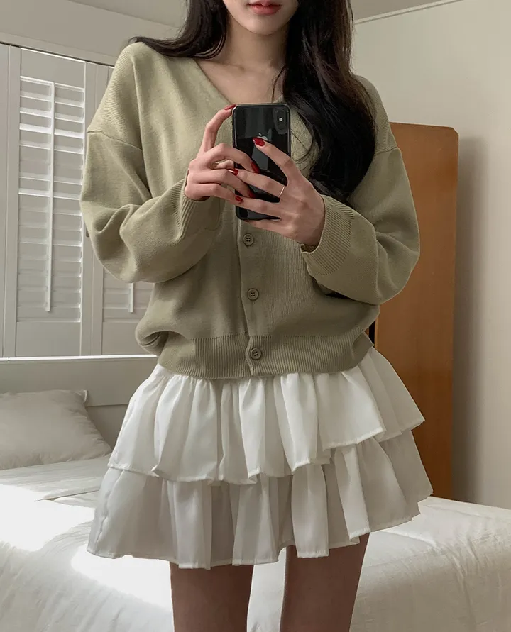 [예쁜여유핏/11colෆ] 다온 브이넥 루즈핏 긴팔 가디건 11colors 상세 이미지 25