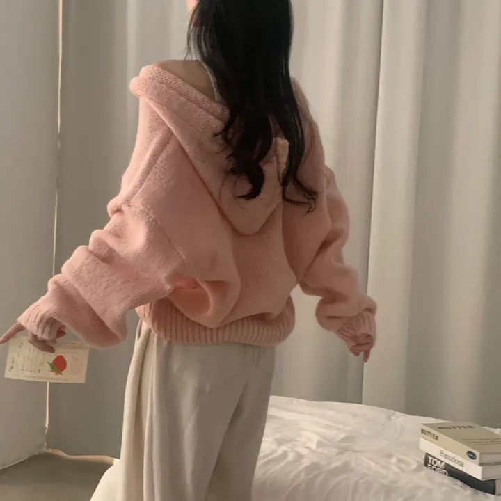[후기보장*.*/루즈핏🤍] 보호본능, 아방핏 도톰 니트 후드가디건 - 5color 상세 이미지 30