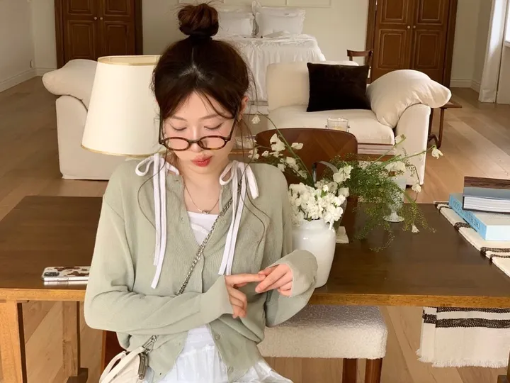 [살안타템/여름까지 쭉🤍]버프리 여리 잘록핏 데일리 버튼 니트 가디건 5color 상세 이미지 26