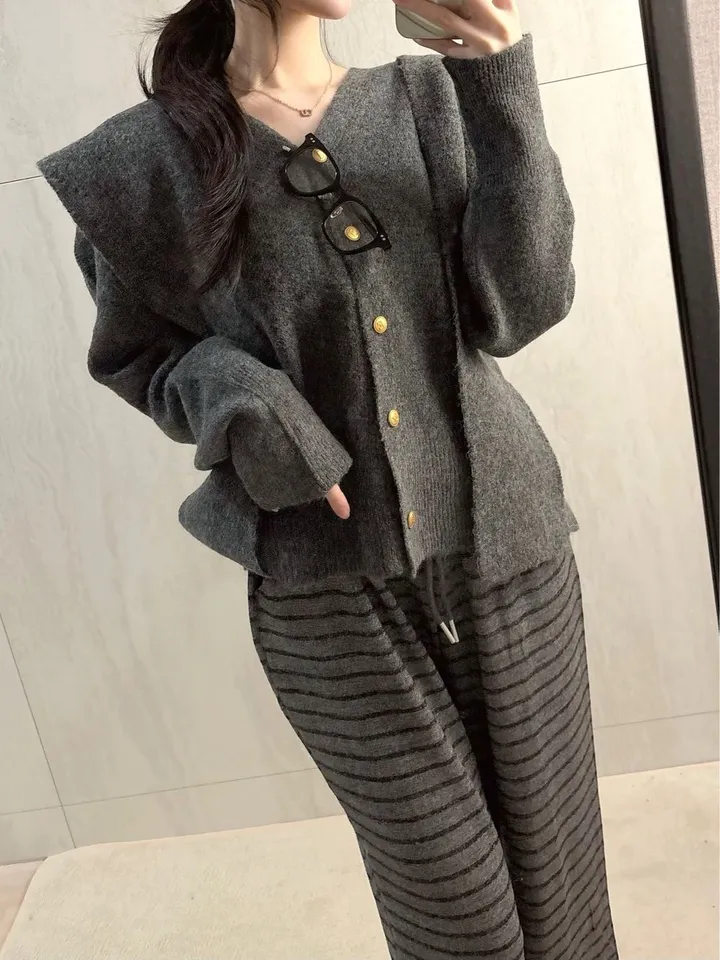 *숄 세트/강추! 여리 숄 니트 금장 가디건 *브이넥가디건, 숄가디건 상세 이미지 12
