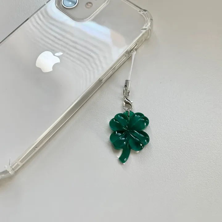 [묶음할인/LUCKY🍀] 행운의 네잎클로버 호마이카 핸드폰줄 핸드폰고리 폰꾸 열쇠고리 (4color) 상세 이미지 14