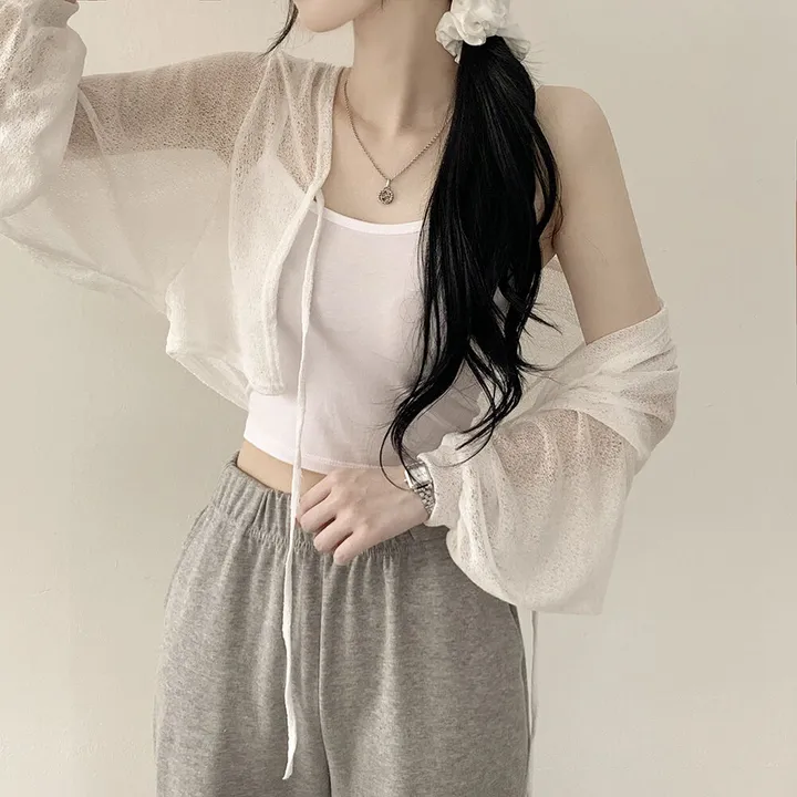 [안입은듯시~원!] 아이스쿨 아방핏 리본 크롭 볼레로 여름가디건 상세 이미지 7