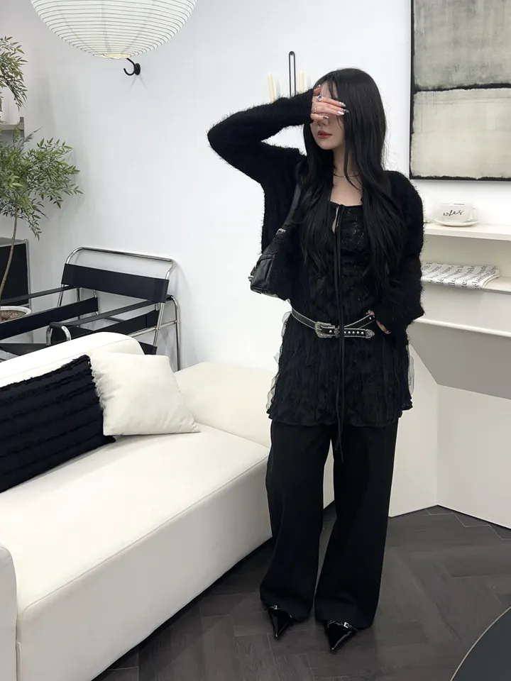 [최저가 할인중%🌼]스노우 퍼 가디건 3color 상세 이미지 37