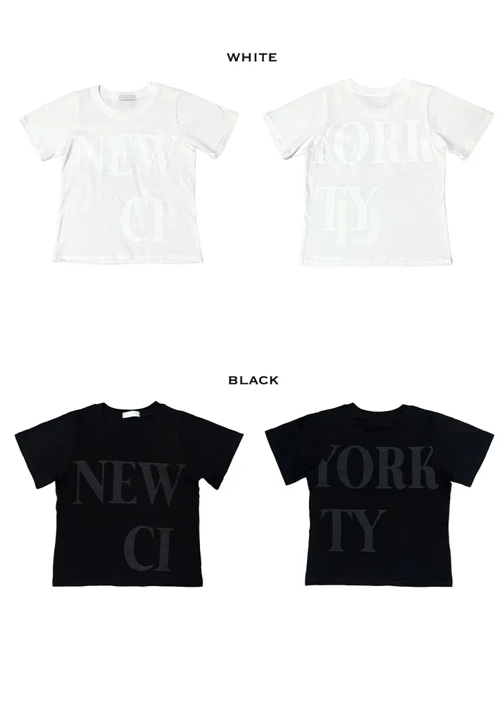 newy semi crop tee [2color] 상세 이미지 17