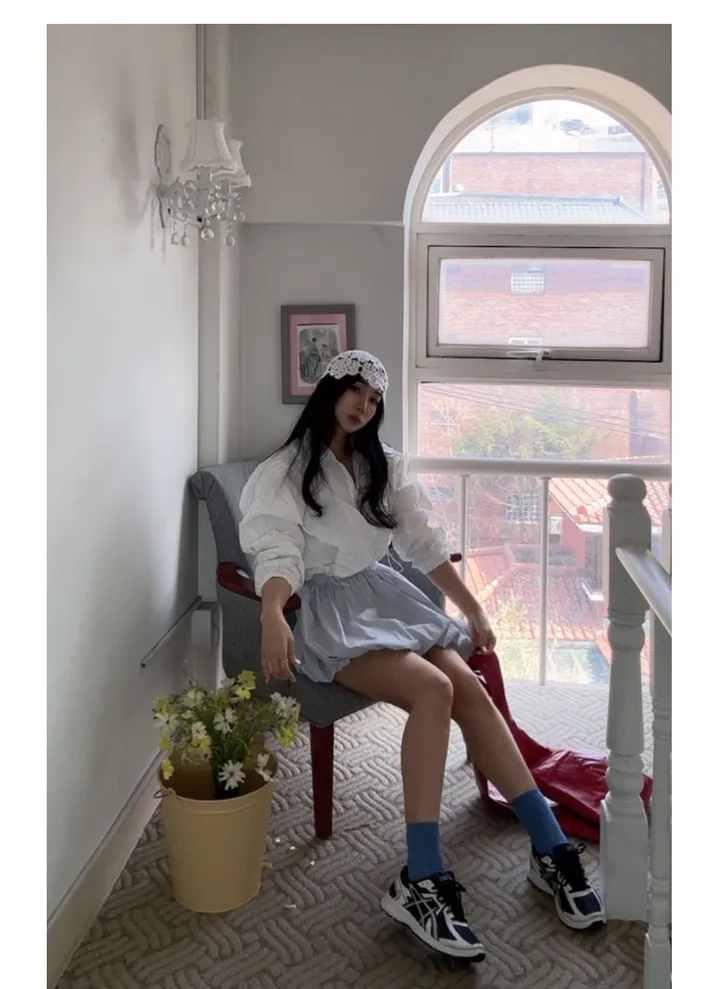 간절기 화이트레이스라인점퍼 상세 이미지 6