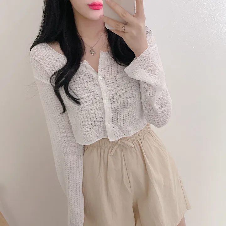 [인기상품] 토이 린넨 크롭 가디건 (4color) 상세 이미지 32