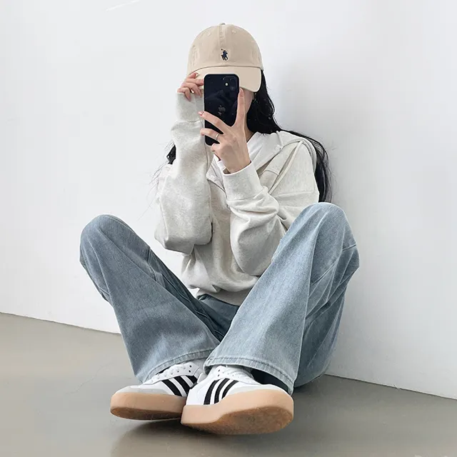 [3기장/S~2XL!] 라이크 그레이시연청+진청 스판데님와이드팬츠 YKK 2color 상세 이미지 7