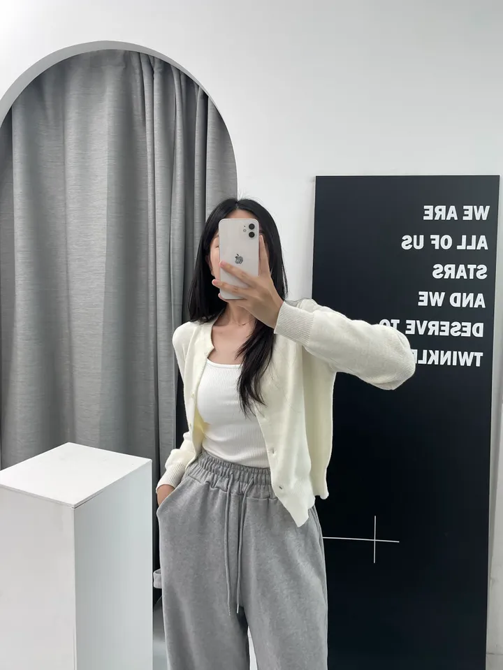 ❤봄컬러추가❤ 13컬러 캐시미어 라운드 트임 니트가디건 상세 이미지 65
