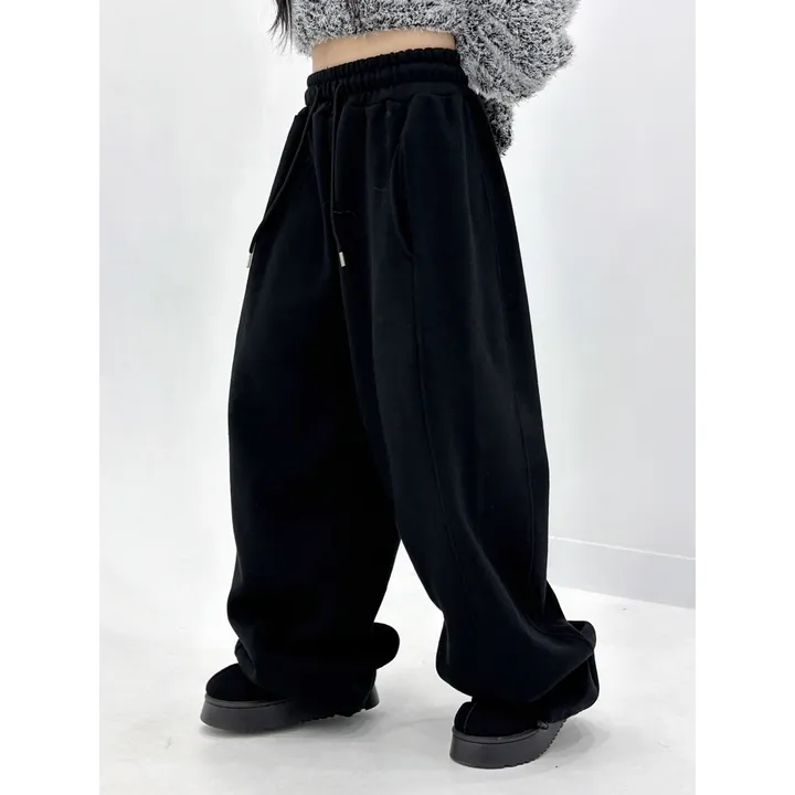 ❤️‍🔥누적판매8,000 돌파 기념❤️‍🔥[UNISEX/기모 ver.🤧/소장추천!]럽 올 컬러 와이드 스트링 트레이닝 팬츠(5color) 상세 이미지 73