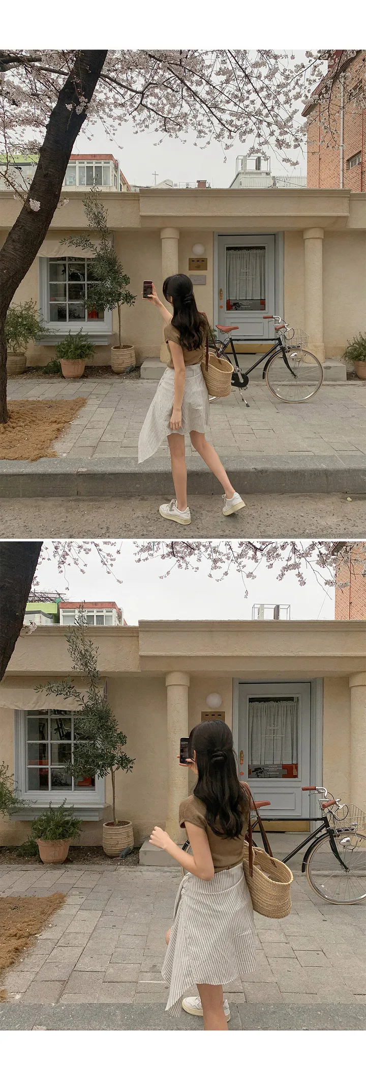 [여름🌿][1만장돌파/XS-XL/반품률ZERO🖤][자체제작] 라이프 쫀득 원핀턱 하프 슬랙스 상세 이미지 34