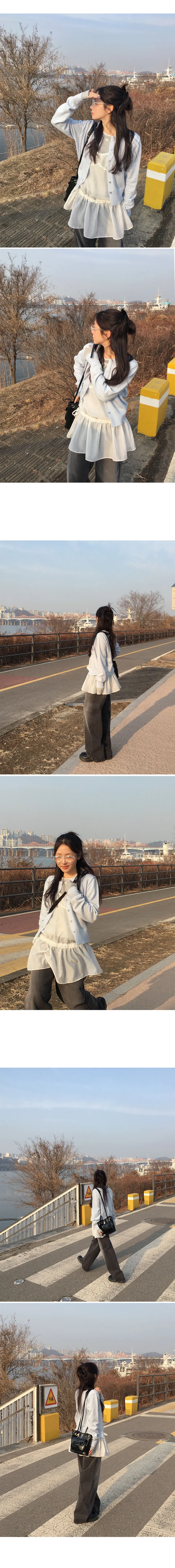 [DEAR'S MADE] (봄🌷/부드러움) 앤츠 라운드 트임 가디건 상세 이미지 8