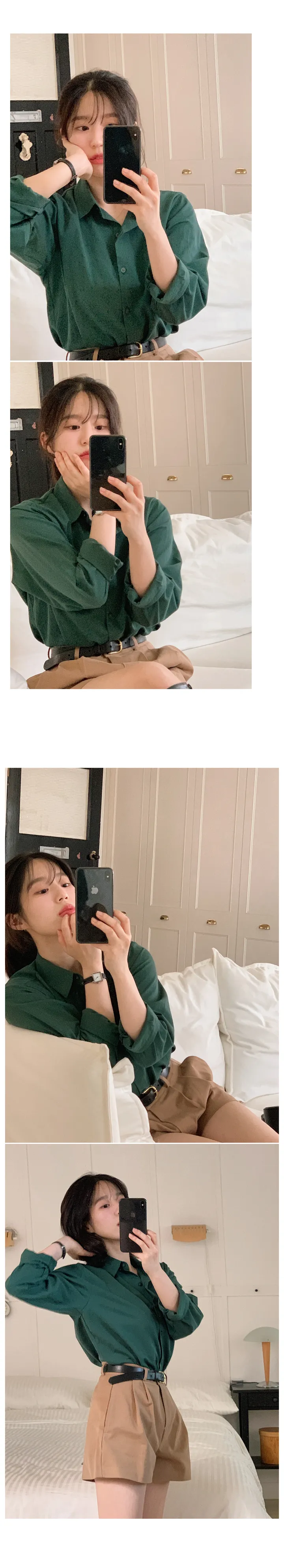 [landmade/40수트윌바이오코튼/2size] 헤이즐넛 어텀 트윌 바이오 코튼 셔츠 (7color)<font style="font-size:0px;">그린/셔츠/가을</font> 상세 이미지 119