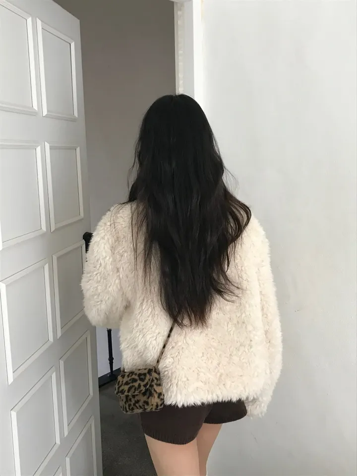 [leopard🖤/데일리 필수템!]루루 레오파드 피치 기모 호피 퍼 겨울 미니백 상세 이미지 7