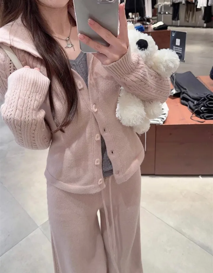 꽈배기 가디건 팬츠 set 상세 이미지 2