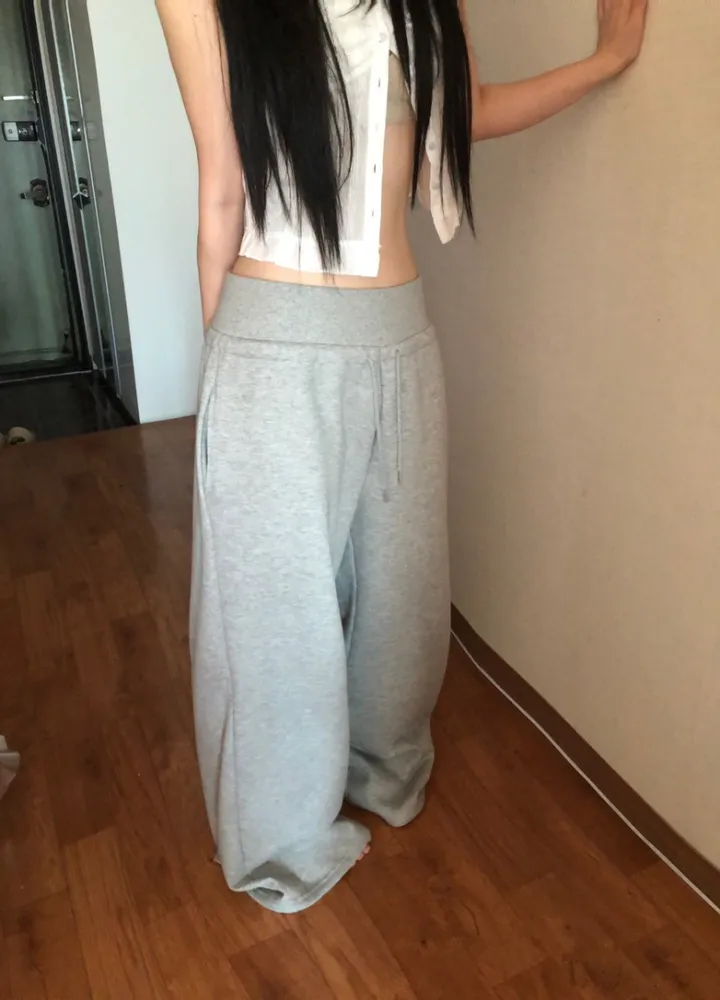 (골넓핏❤️‍🔥/~2XL/2col)코르셋 골반뽕 밴딩 와이드 트레이닝팬츠 상세 이미지 18