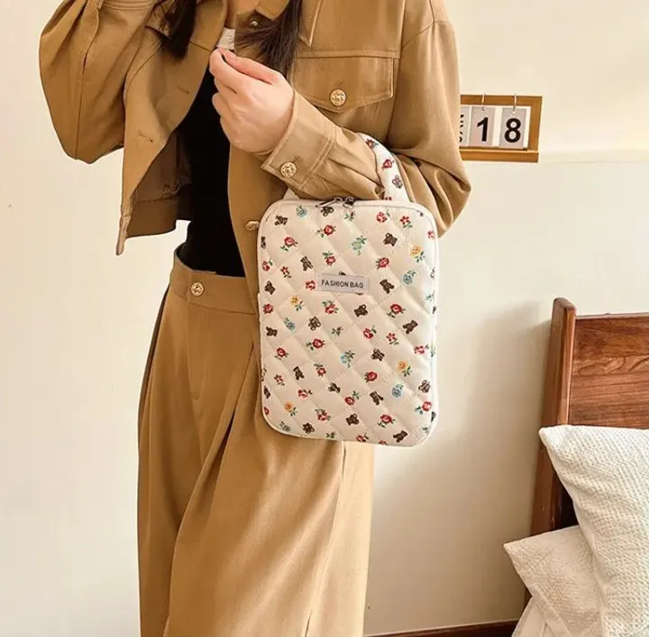 발레코어 베어 자수 누비 아이패드 태블릿 케이스 노트북 가방 11인치 13인치 15인치 아이패드파우치 상세 이미지 105