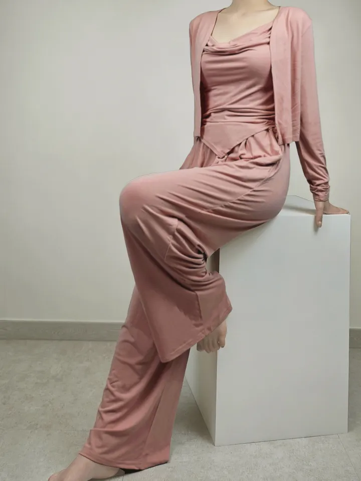 [3종 셋업] 여리핏 나시 가디건 팬츠 세트 (3color) 상세 이미지 8