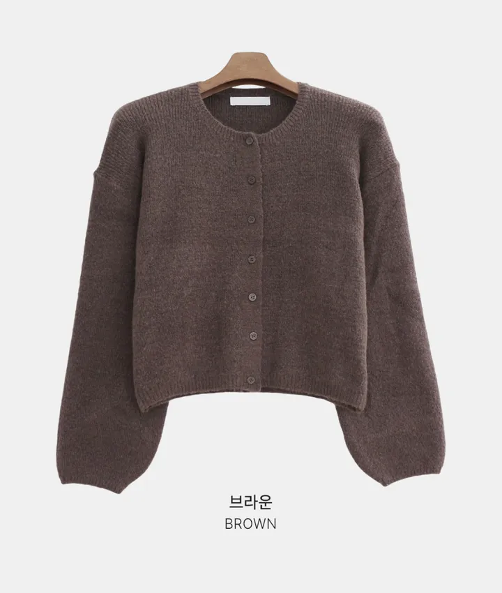 MD픽💜 엘가 라운드 세미크롭 니트 가디건(9color) 상세 이미지 53