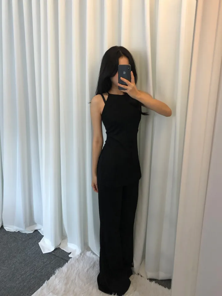 [휴가❤︎데일리룩/여리여리핏]트임 홀터넥 set 상세 이미지 16