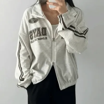 [주문폭주!!/🚀우주최저가!!] 데일리템 필드 라인배색 투웨이 카라 집업 점퍼 -4color 상세 이미지 21