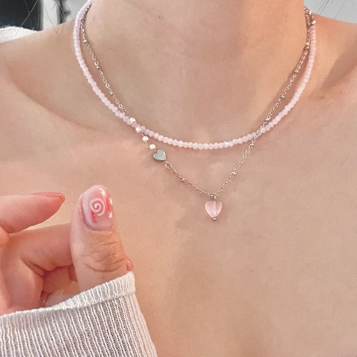 *made* 사계절 만능 레이어드 론델 비즈 목걸이 (2size 13color) 상세 이미지 9