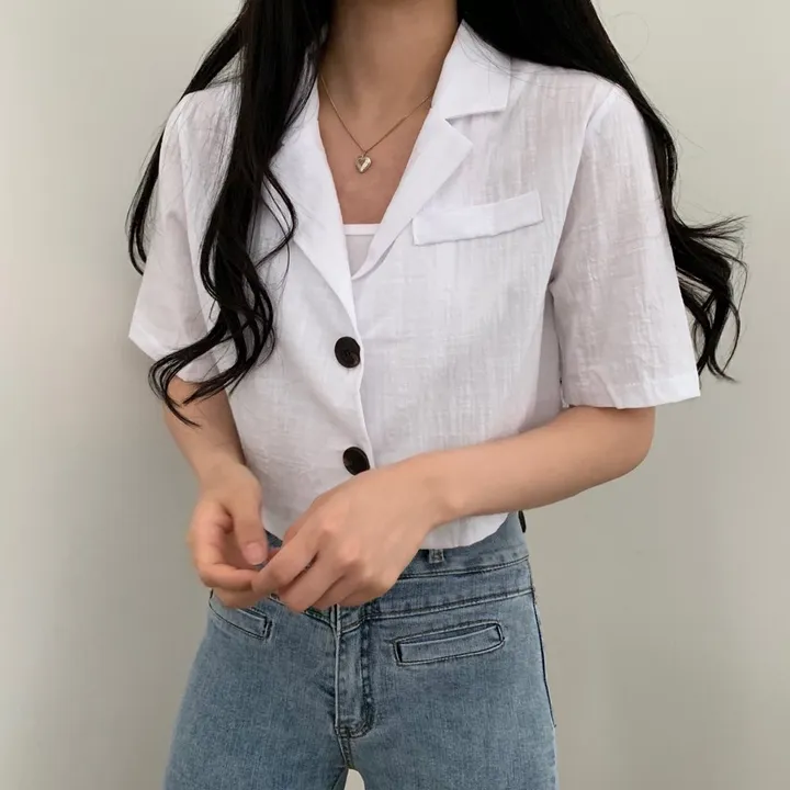 [베스트재진행] 린넨 크롭 반팔JK 상세 이미지 28