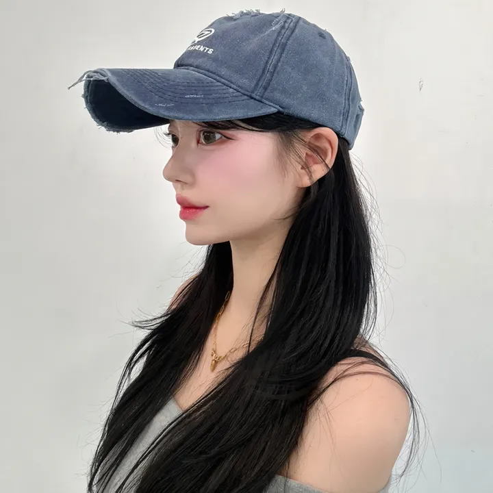 [🧢+팔찌+안경+캡가드증정❤/묶음할인✨] 캐피튜드 빈티지 리퍼 이파워 프리젠츠 볼캡 - 연예인핏 데일리 남녀공용 소두핏 레트로 소두핏 대두커버 연예인 아이돌 사계절 커플 모자 상세 이미지 46
