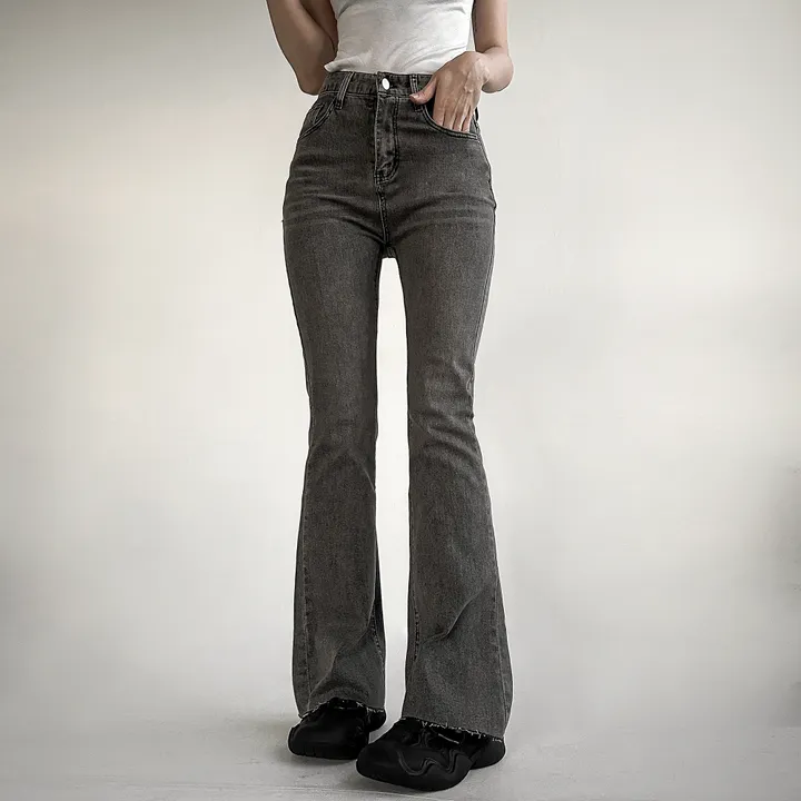 당출🚀[롱다리핏🖤숏/롱] 하이웨스트 슬림 롱 부츠컷 흑청 컷팅진 상세 이미지 10