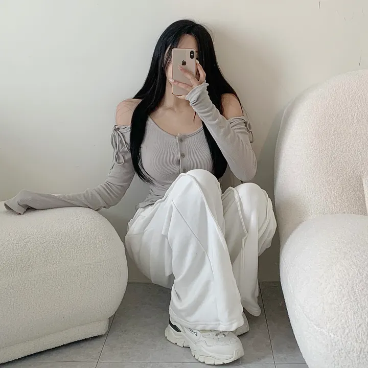 [꾸안꾸필수/넉넉핏] 타르트 데끼 두줄 통 와이드 팬츠 상세 이미지 17