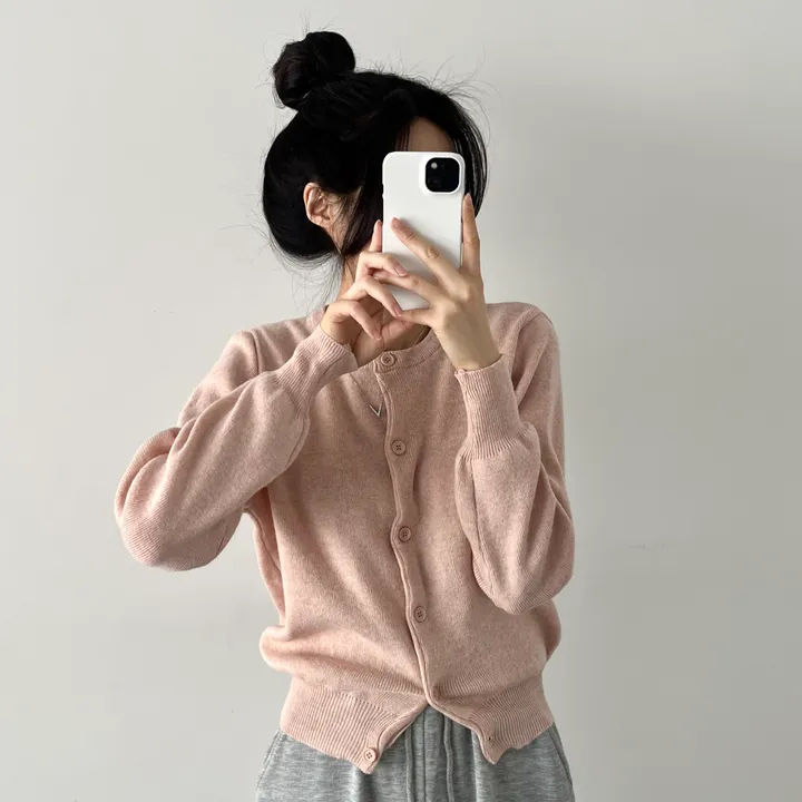 [🏆주문폭주!!/컬러추가/고백인증!❤️] 데일리 위드미 유넥 가디건 9color 상세 이미지 21