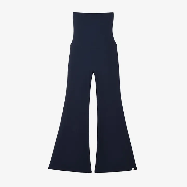 High Waist Bootcut Pants (Deep sea) 상세 이미지 5