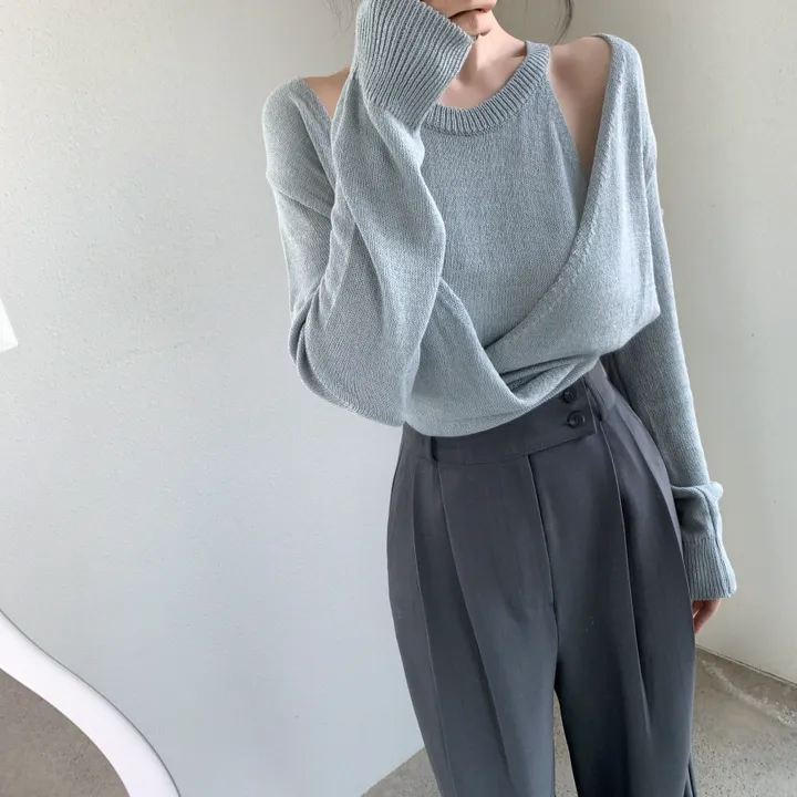 몬로 홀터set 랩가디건 상세 이미지 19