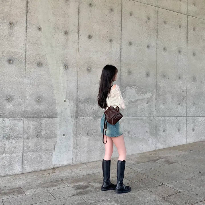 [ 5color ] 미니쉘 복조리 레더 미니 백팩 상세 이미지 42