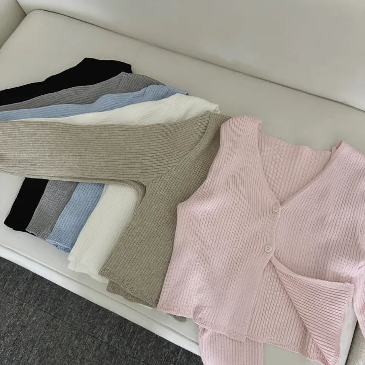 주문폭주*보들*슥걸치는🩷발렌타인 가디건 - 6color / 니트가디건 크롭가디건 브이넥가디건  볼레로 골지 골지가디건 브이넥 니트 간팔 가을 가을옷 가을가디건 핑크 개강룩 상세 이미지 11