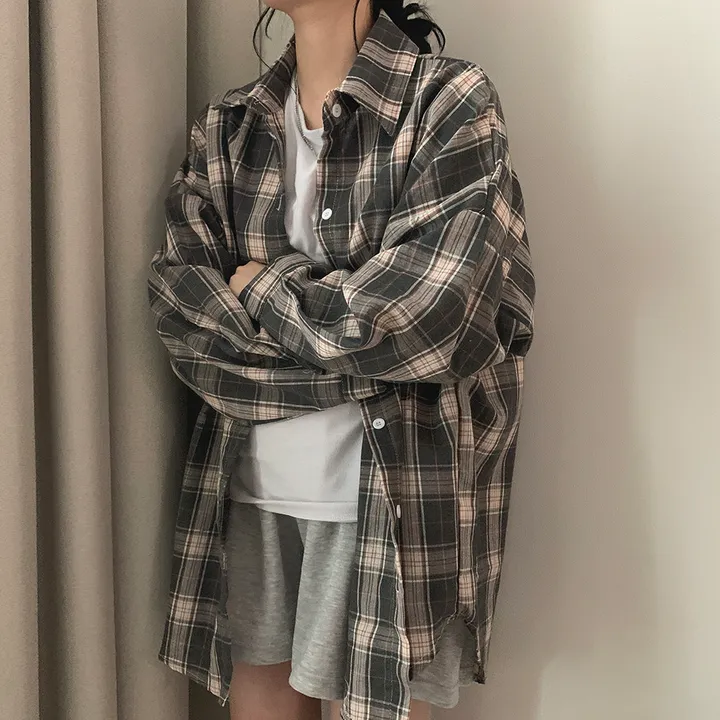 묶음할인🎈[오버핏🤍] 마가린 체크 오버 남방 상세 이미지 34