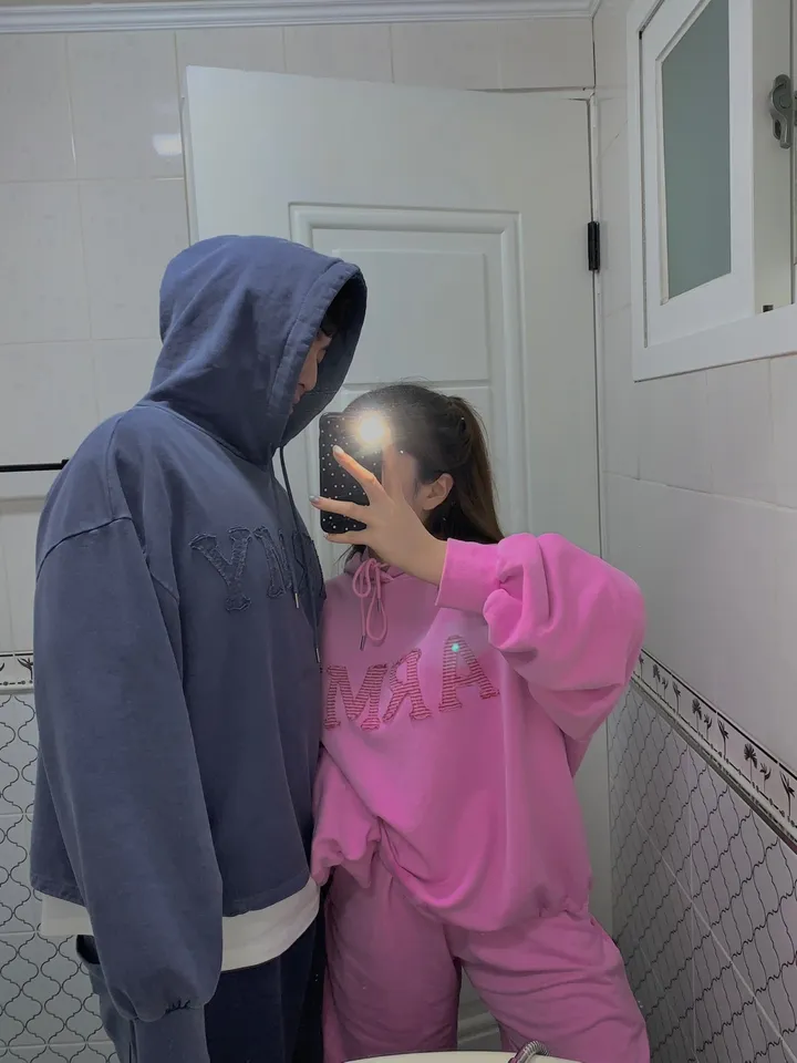 [세트가격🌠/남녀공용🧏‍♀️💕/도링룩단독💌] 피그먼트 아미 레터링 후드 밴딩 5부 반바지 커플 트레이닝세트 투피스 (3color) 상세 이미지 45