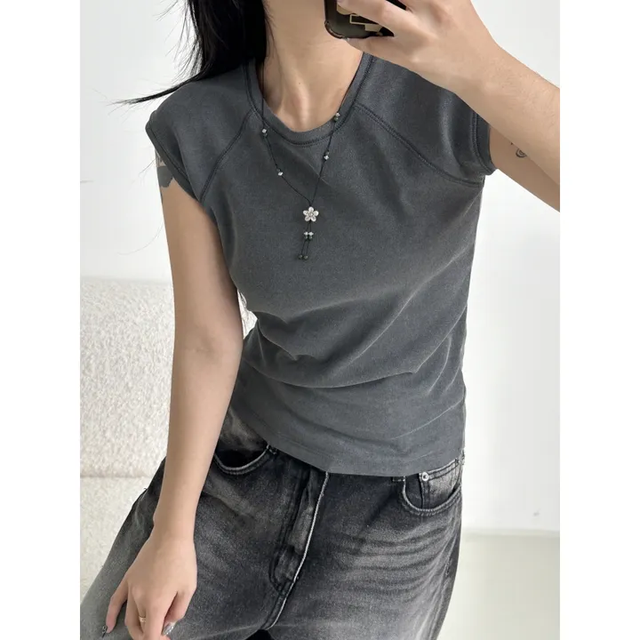 ★2/25 출고예정★❤️‍🔥컬러추가│누적판매2,000 돌파 기념❤️‍🔥비죠 버튼 포인트 블랙 루즈 와이드 빈티지 데님 팬츠(3-5일 여유주문) 상세 이미지 9