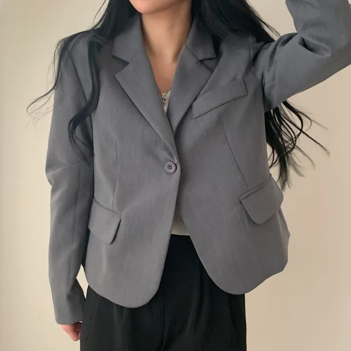 [기획/필수] 오늘도 예쁘게, 모니카 원버튼 숏자켓;4col 상세 이미지 15
