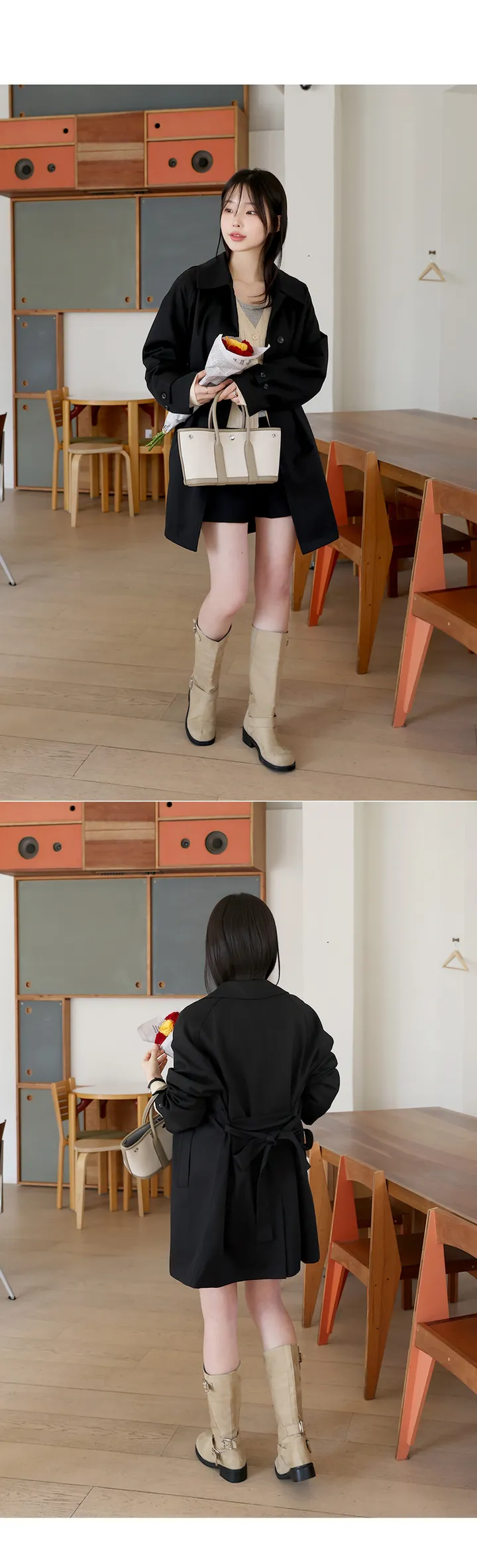 [간절기필수!베이직한♥]밀스래글런하프트렌치CT 상세 이미지 29