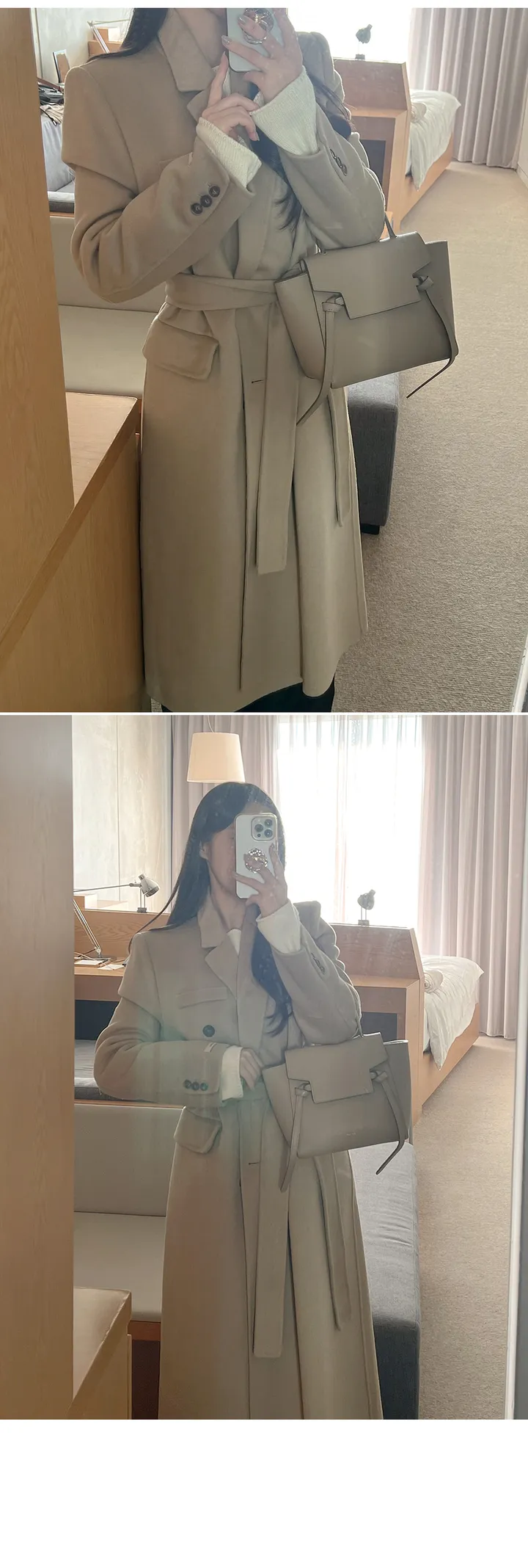 *당일발송*[울]리턴 핸드메이드 롱 코트ct (4color) 상세 이미지 2